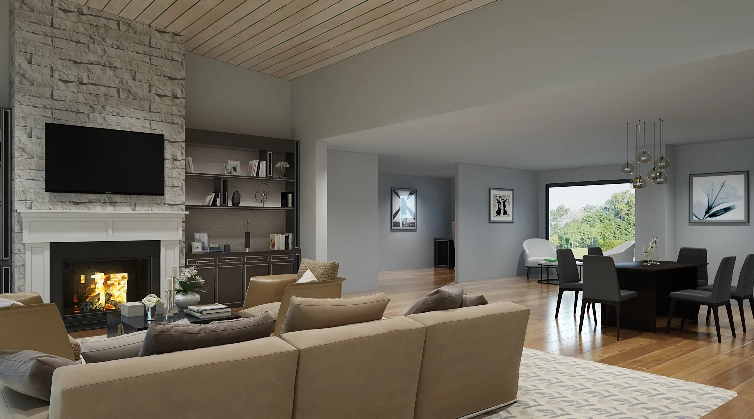 5831 Great Room, Piper Cole Architects, Seattle Eastside WA
