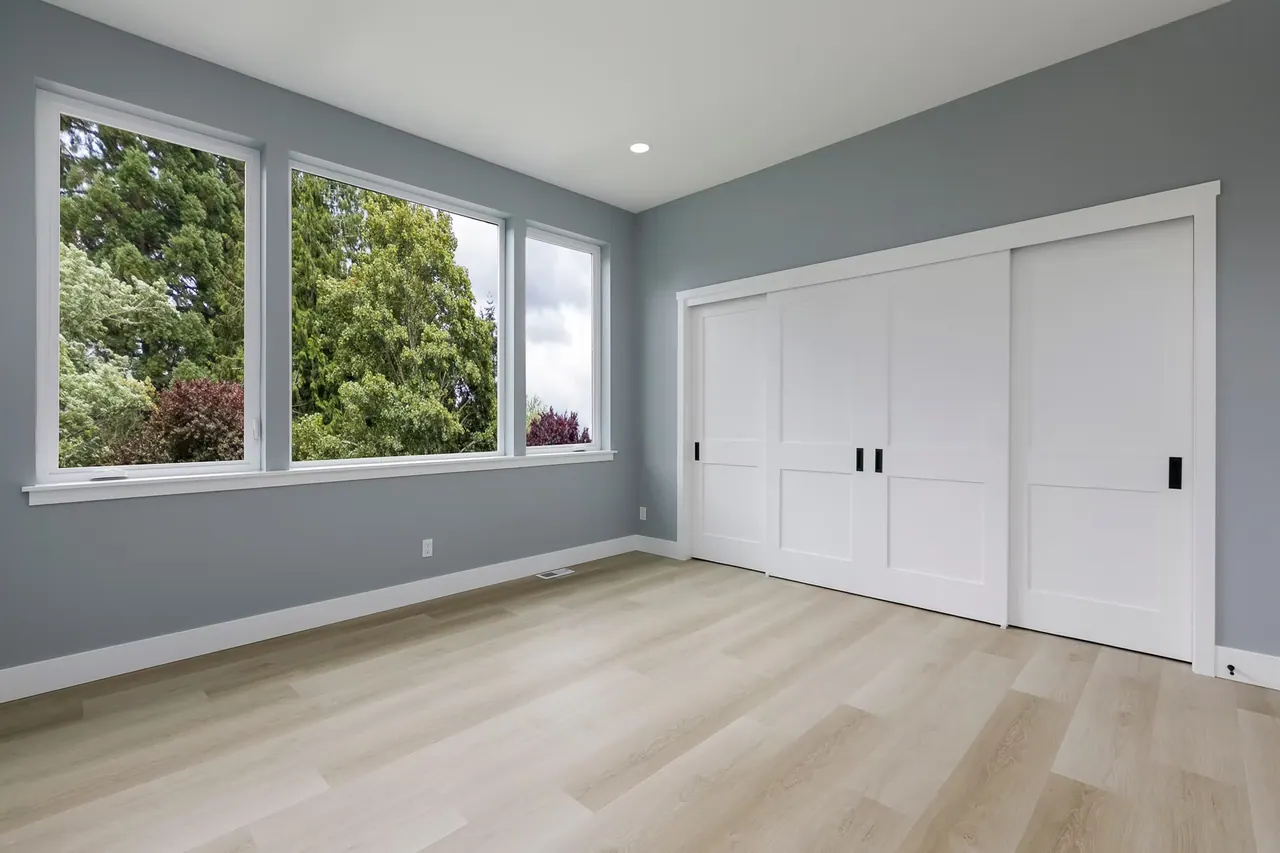 Bellevue Remodel: bedroom with closet wall