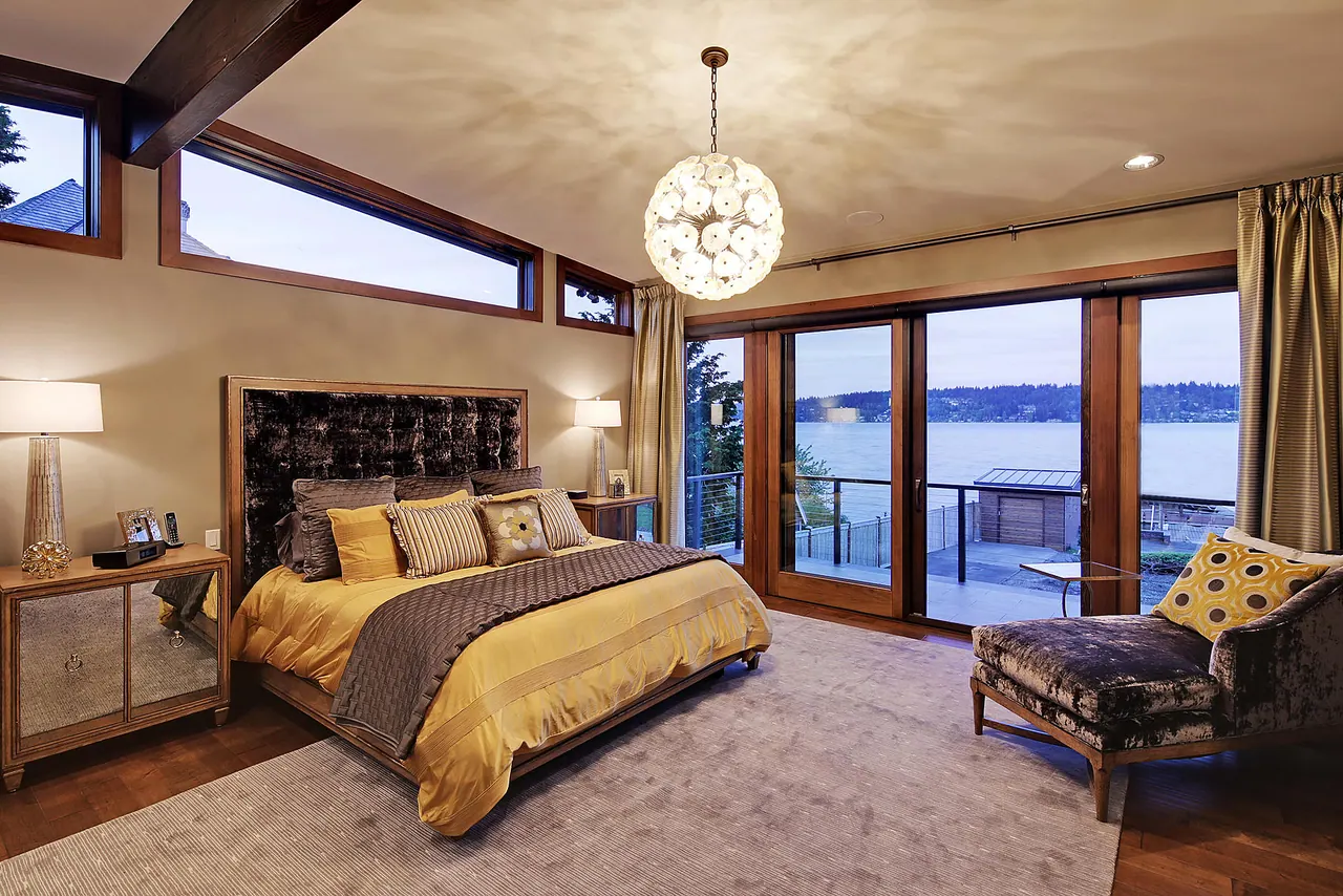 Carr Remodel: primary bedroom opening to the deck