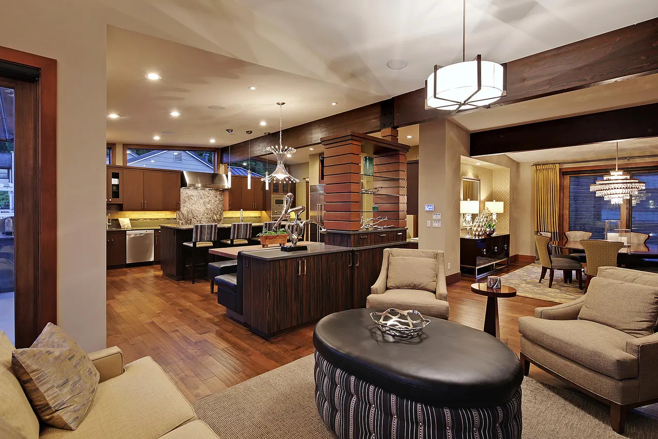Carr Remodel: family room and kitchen