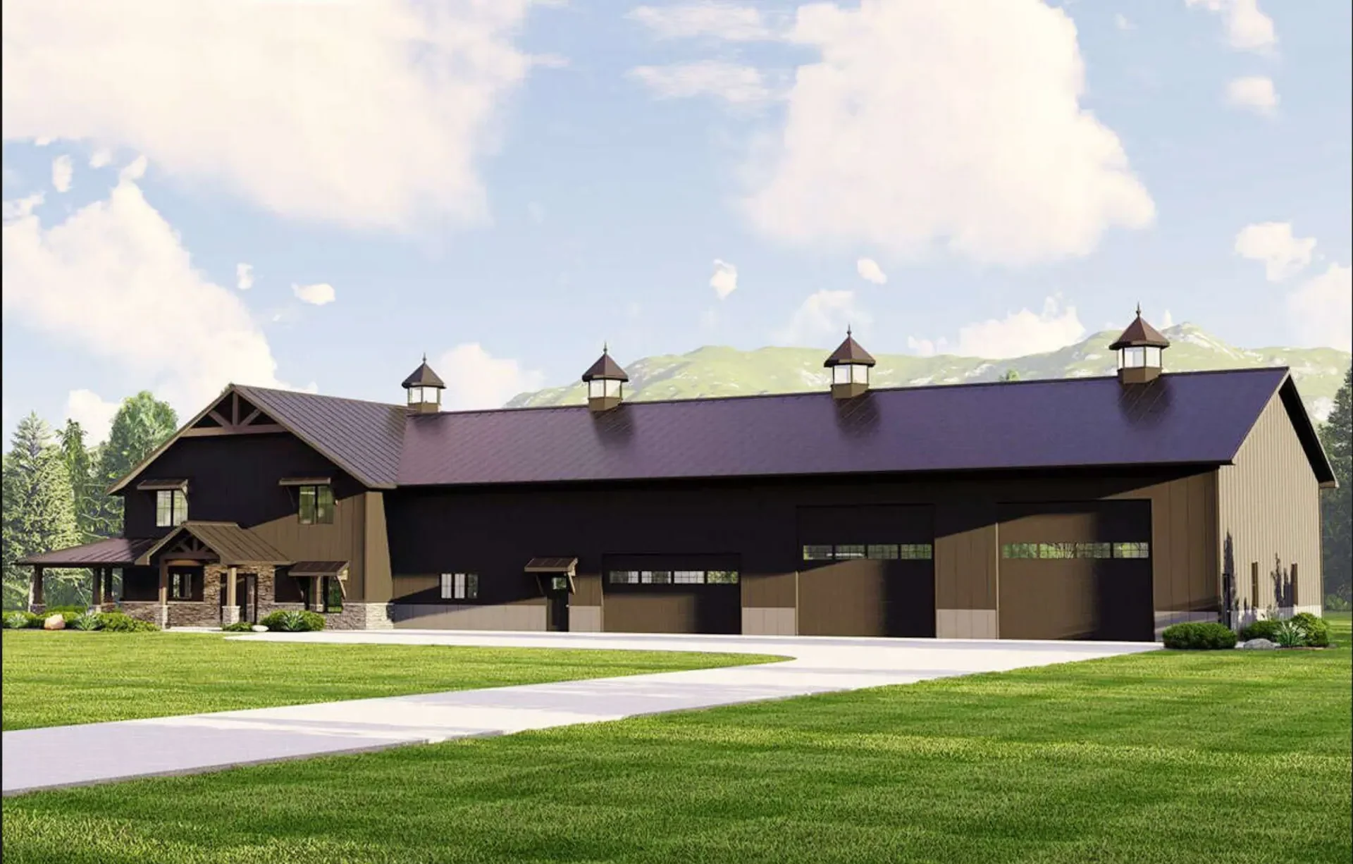 Lake Chelan Winery: production hall and drive