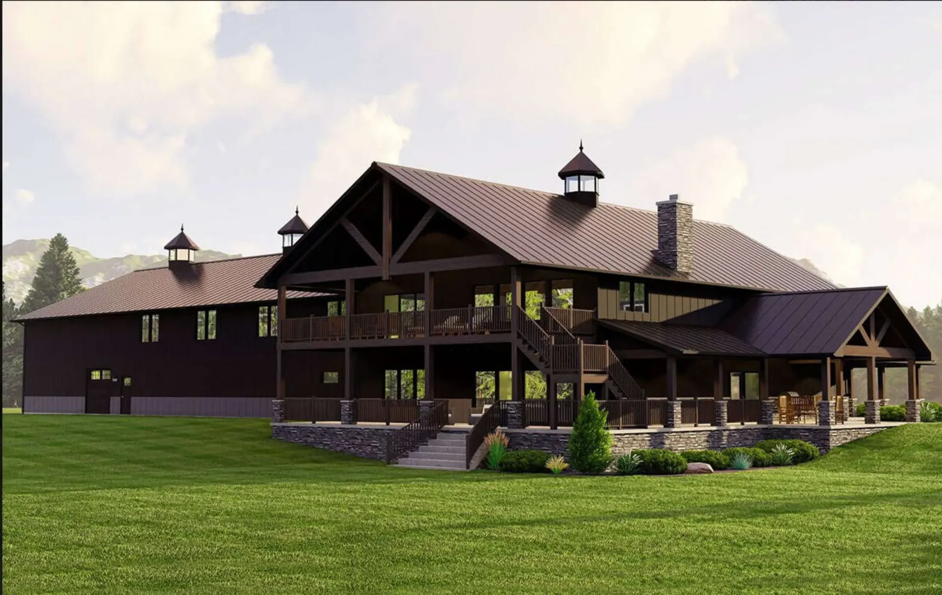 Lake Chelan Winery: tasting room and porch