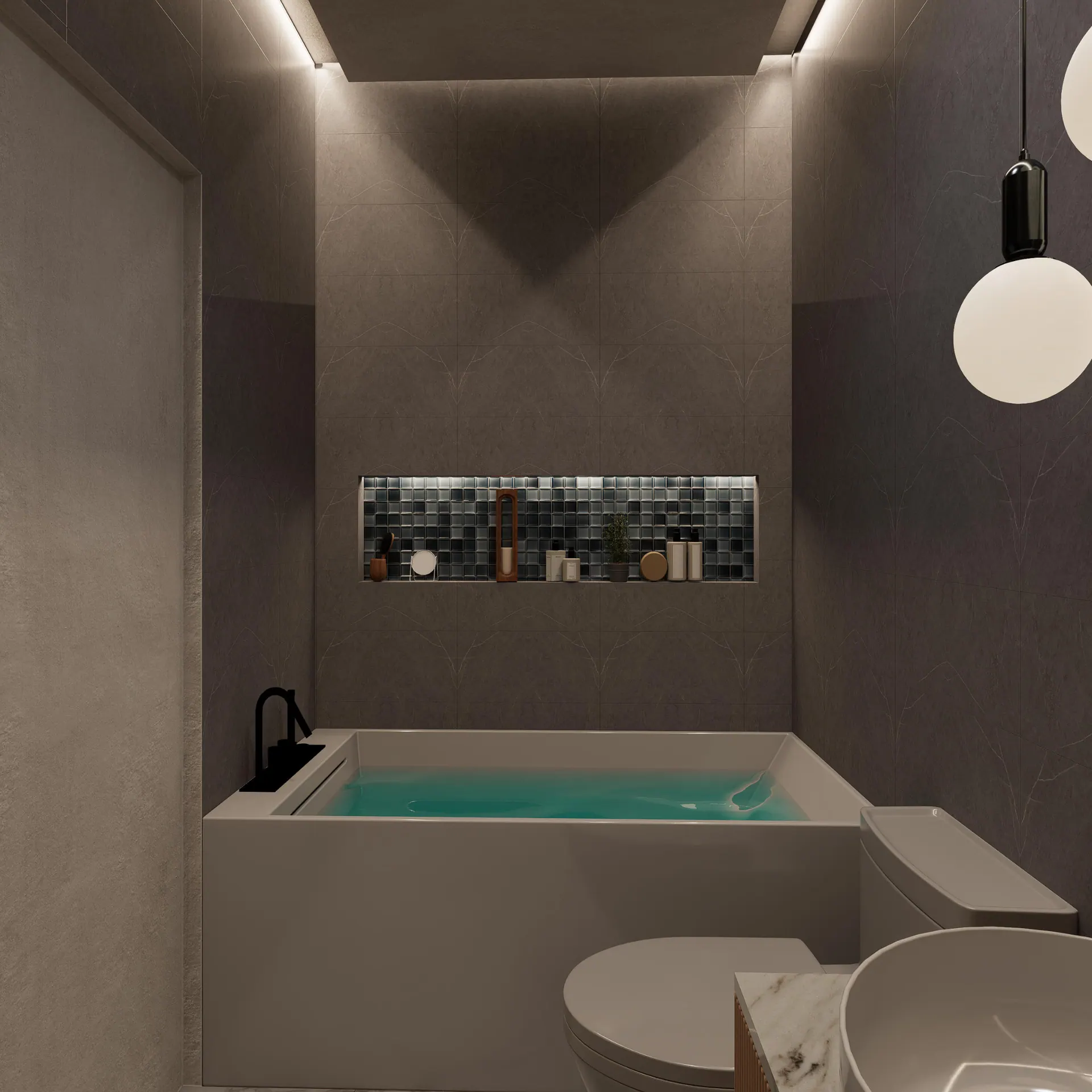Orchard Street Homes 4018 & 4022: bathroom with soaking tub