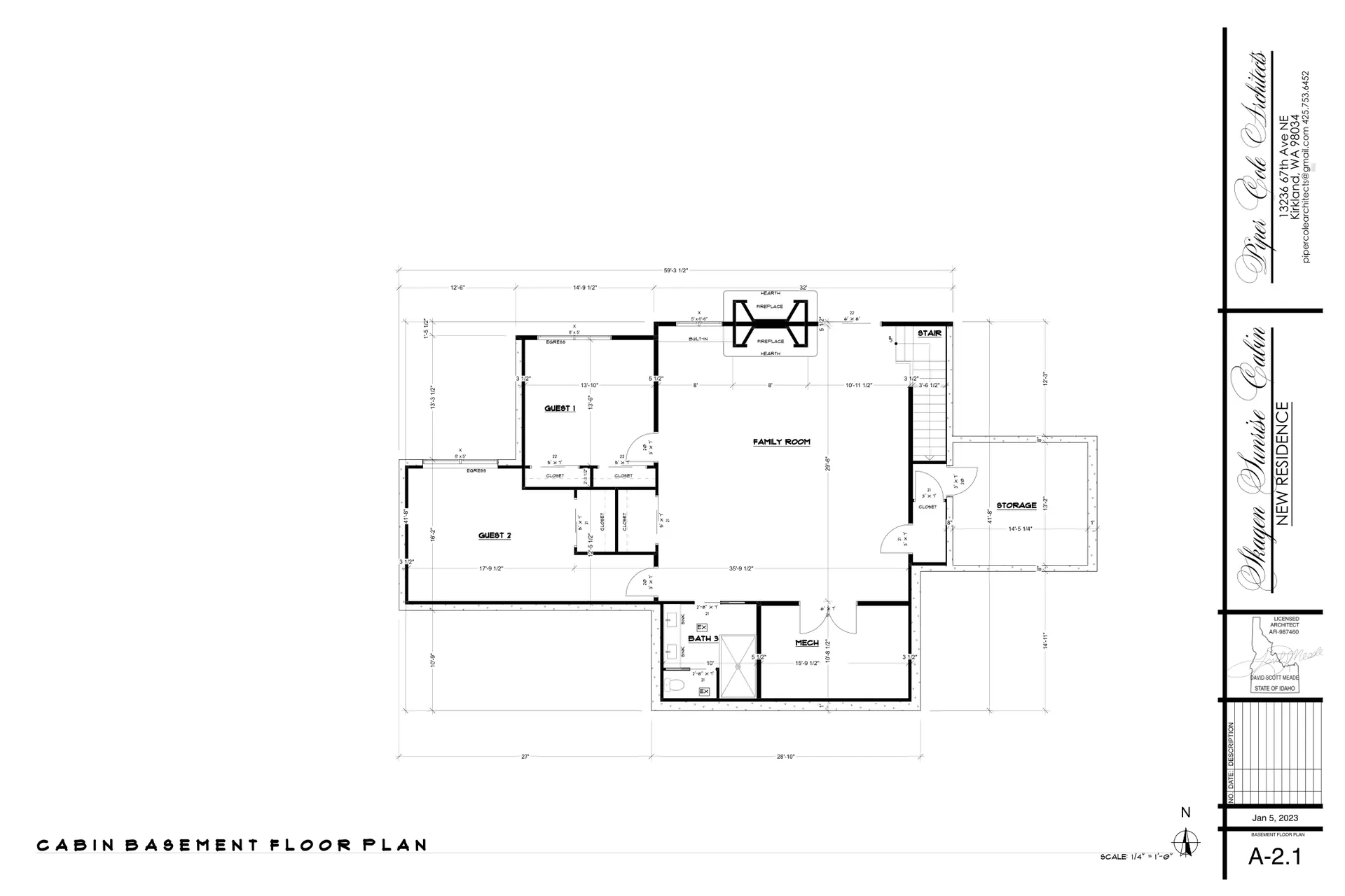 Skagen Sunrise Cabin, Hunter's Hill Farm, Worley, Idaho: shop floor plan