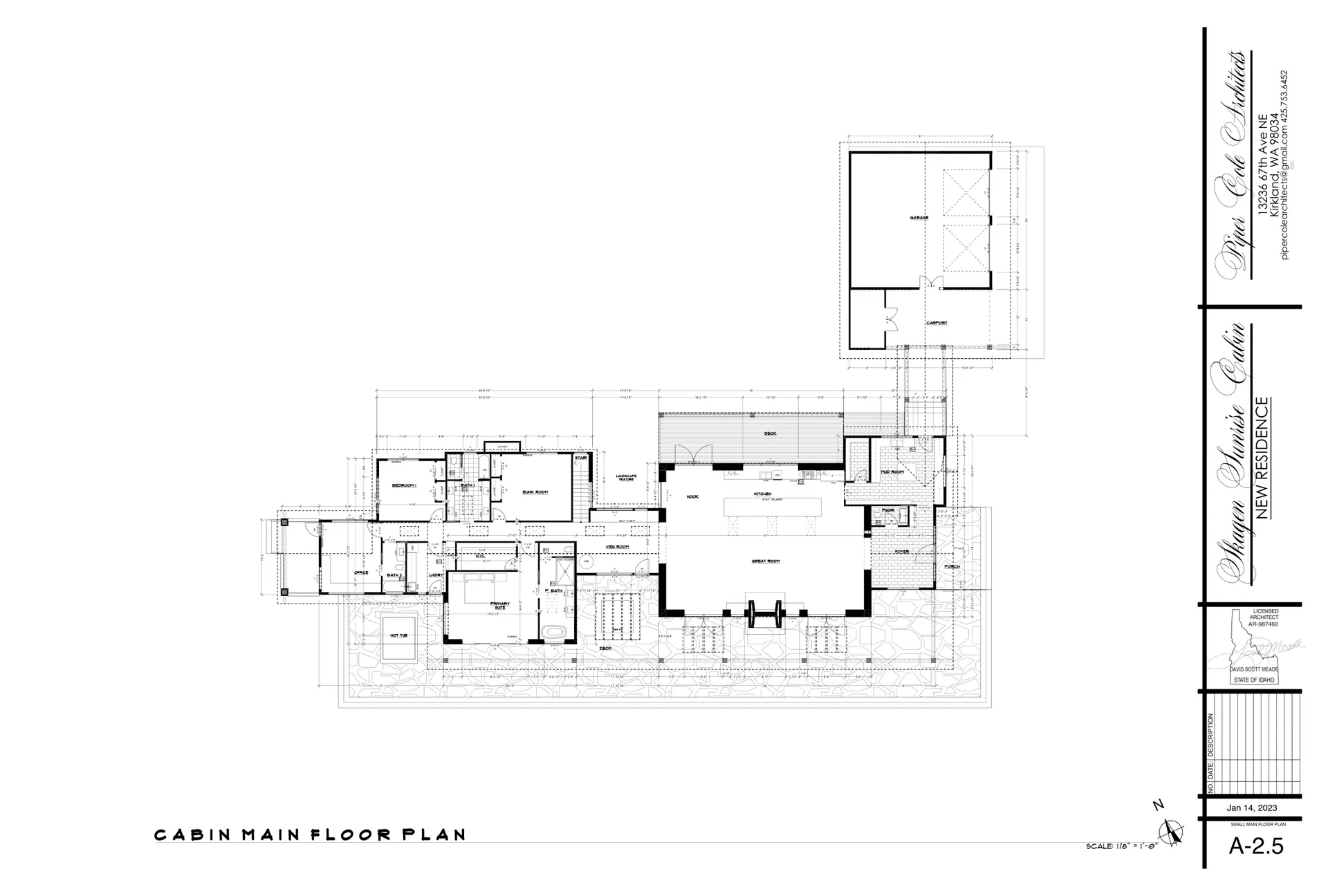 Skagen Sunrise Cabin, Hunter's Hill Farm, Worley, Idaho: basement floor plan