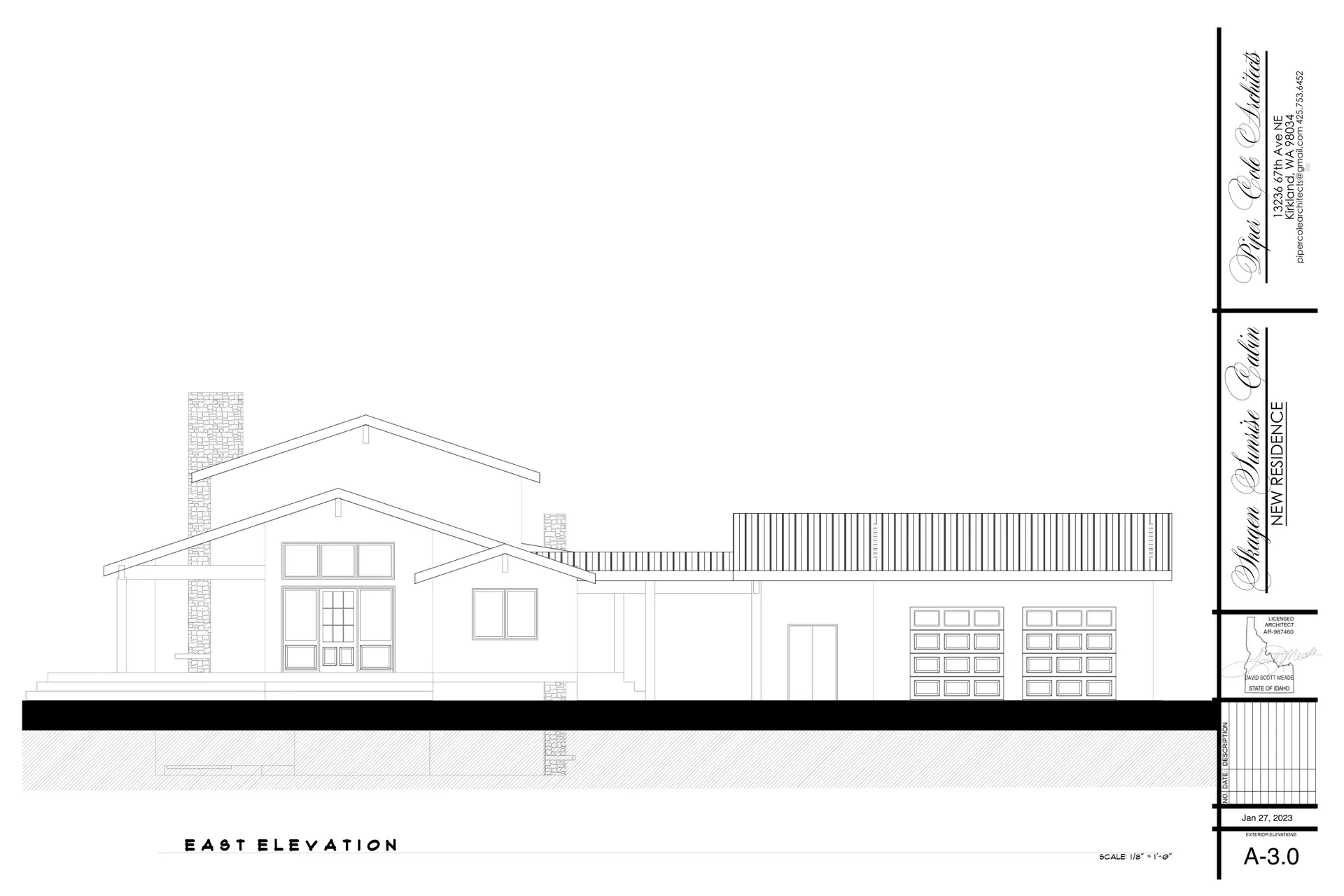 Skagen Sunrise Cabin, Hunter's Hill Farm, Worley, Idaho: main floor plan, part 2