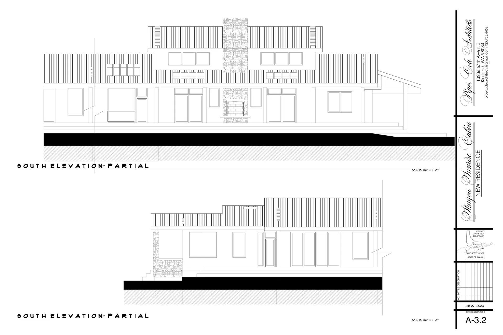 Skagen Sunrise Cabin, Hunter's Hill Farm, Worley, Idaho: roof plan