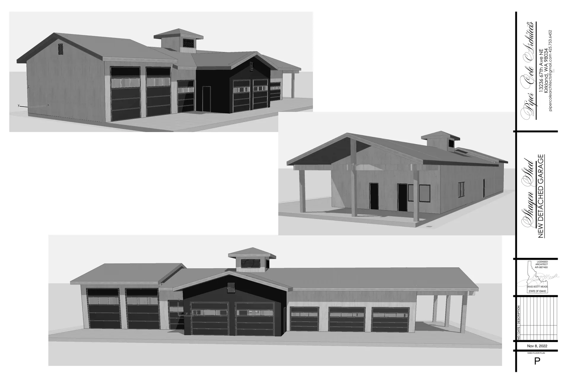 Skagen Sunrise Cabin, Hunter's Hill Farm, Worley, Idaho: cabin rendering