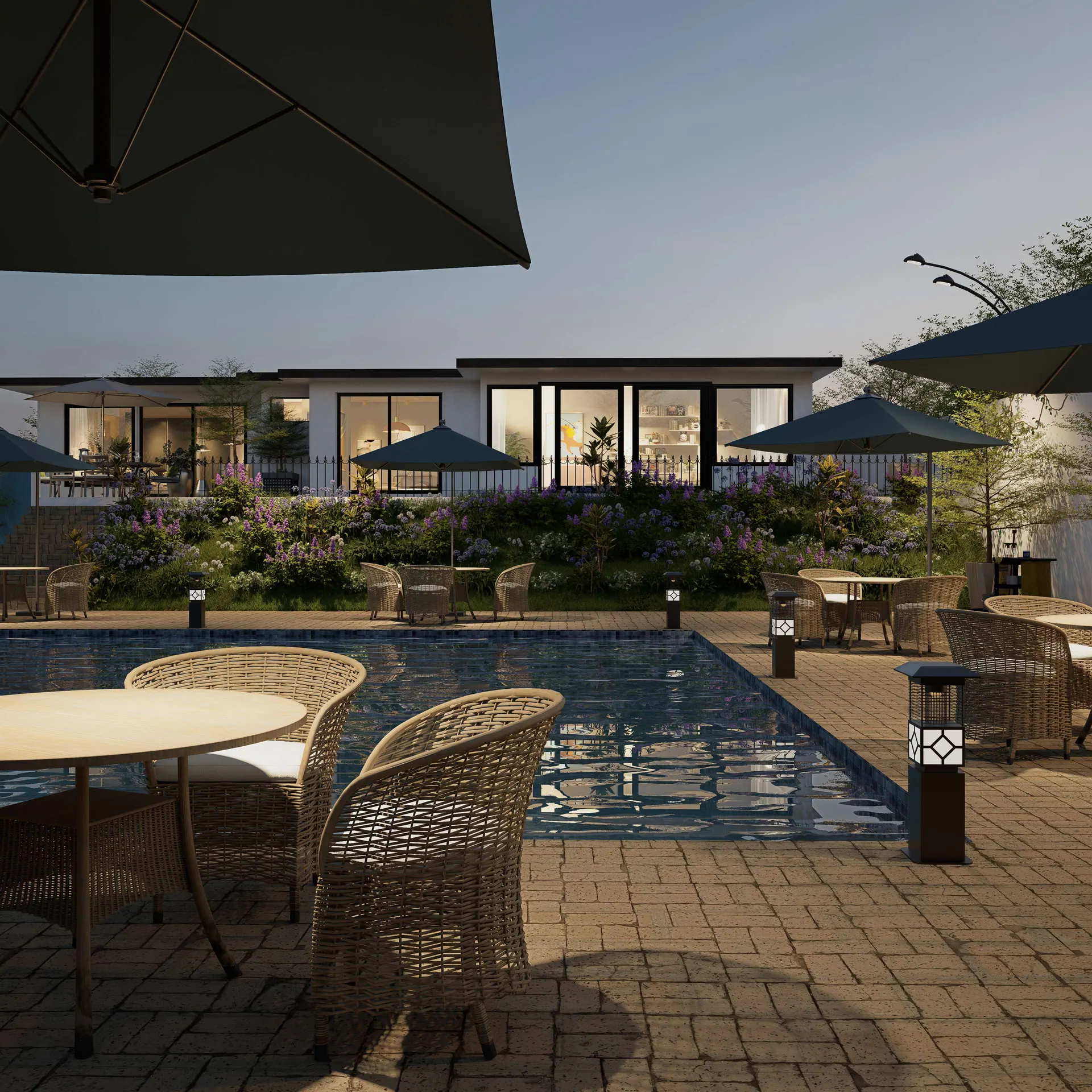 Vista Hermosa: terrace seating